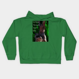 This bark might bite Kids Hoodie